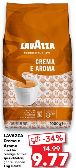 Kaufland LAVAZZA Crema e Aroma 1 kg Beutel Angebot