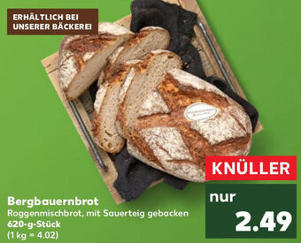 Kaufland Bergbauernbrot 620-g-Stück Angebot