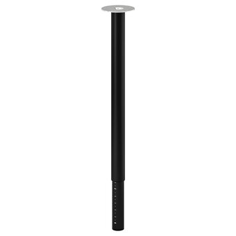 IKEA Mittcirkel / olov schreibtisch glänzende kiefernachbildung/schwarz Angebot