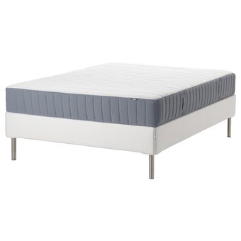 IKEA Espevär/valevåg boxbett weiß/fest hellblau 140x200 cm Angebot