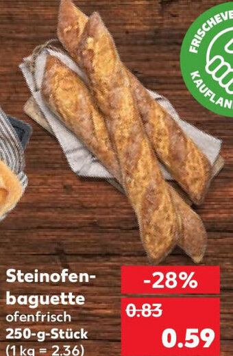 Kaufland Steinofenbaguette 250-g-Stück Angebot