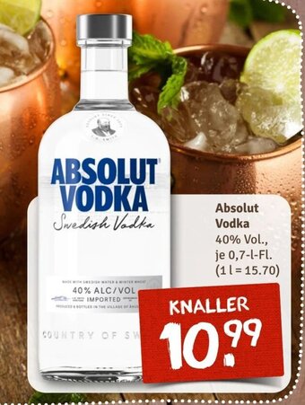 nahkauf Absolut Vodka 40% Vol., 700ml Angebot