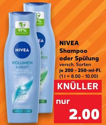 Kaufland NIVEA Shampoo oder Spülung 200-250 ml Fl. Angebot