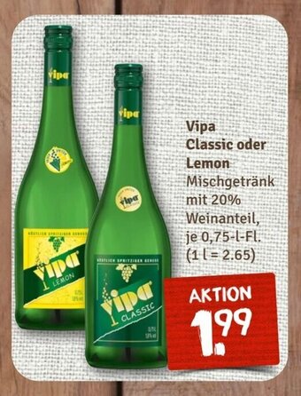 nahkauf Vipa Classic oder Lemon 750ml Angebot