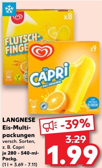 Kaufland LANGNESE Eis-Multipackungen 280-540 ml Packg. Angebot