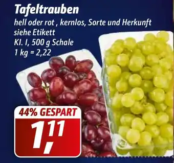 Simmel Tafeltrauben hell oder rot, kernlos 500g Angebot