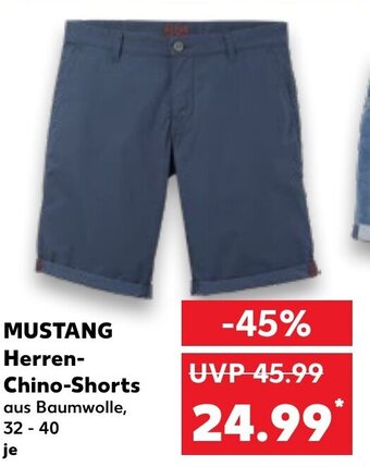 Kaufland MUSTANG Herren-Chino-Shorts 32 - 40 je Angebot