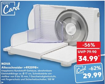 Kaufland NOVA Allesschneider »492098< 150 W Angebot
