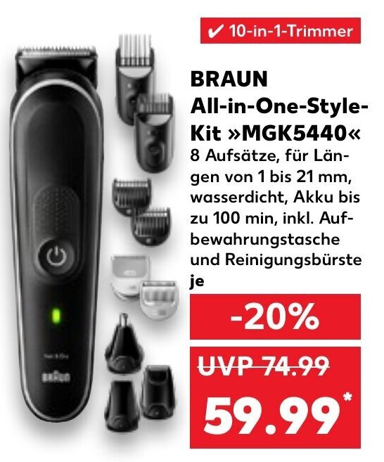 BRAUN All-in-One-Style-Kit >>MGK5440