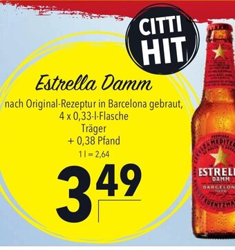 CITTI Markt Estrella Damm 4*330ml Angebot