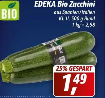 Simmel Edeka Bio Zucchini 500 g Bund Angebot