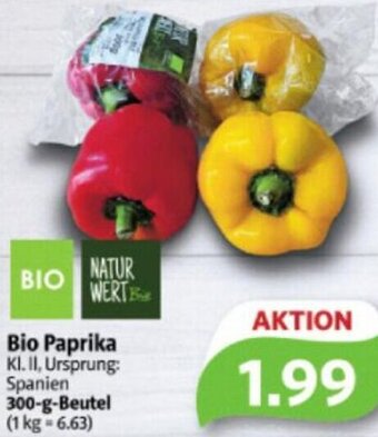 Markant Markt Natur Wert Bio Paprika 300 g Beutel Angebot