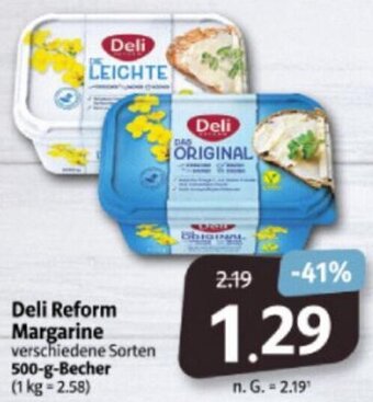 Markant Markt Deli Reform Margarine 500-g-Becher Angebot