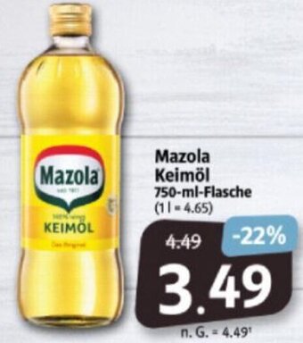 Markant Markt Mazola Keimöl 750-ml-Flasche Angebot