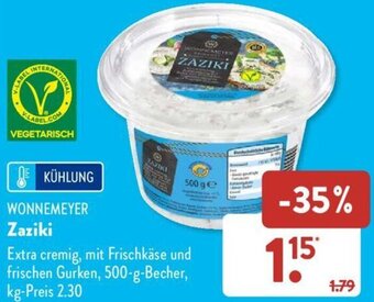 Aldi Süd WONNEMEYER Zaziki 500 g Becher Angebot