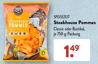 Aldi Süd SPEISEZEIT Steakhouse Pommes 750 g Packung Angebot