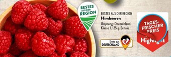 Aldi Süd BESTES AUS DER REGION Himbeeren 125 g Schale Angebot