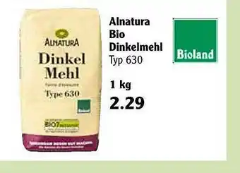 Globus Alnatura Bio Dinkelmehl Angebot