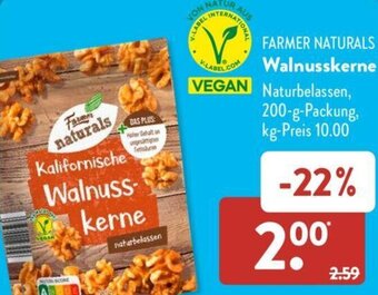 Aldi Süd FARMER NATURALS Walnusskerne 200-g-Packung Angebot