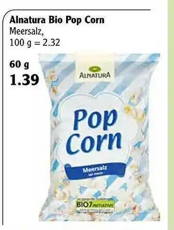 Globus Alnatura Bio Pop Corn Angebot