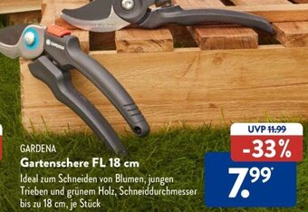 Aldi Süd GARDENA Gartenschere FL 18 cm Angebot