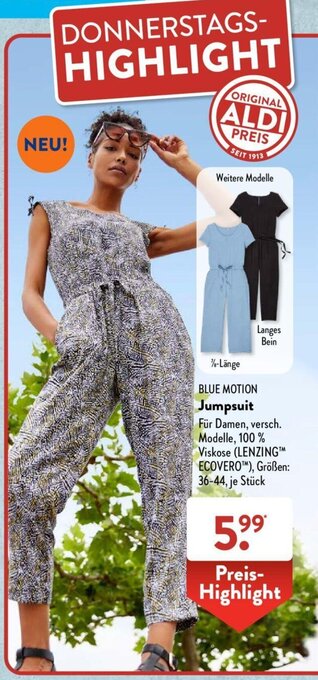 Aldi Süd BLUE MOTION Jumpsuit Angebot