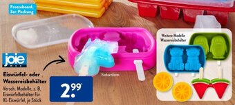 Aldi Süd joie Eiswürfel- oder Wassereisbehälter Angebot