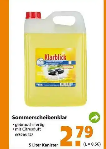 Globus Baumarkt Sommerscheibenklar Angebot