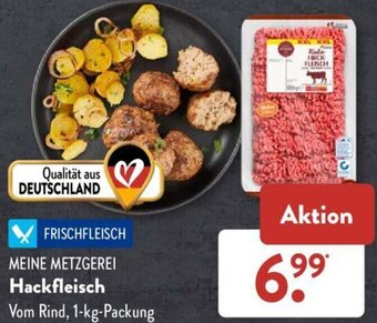 Aldi Süd MEINE METZGEREI Hackfleisch 1 kg Packung Angebot