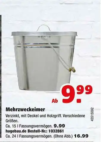 Hagebau Mehrzweckeimer Angebot