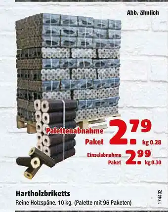 Hagebau Hartholzbriketts Angebot