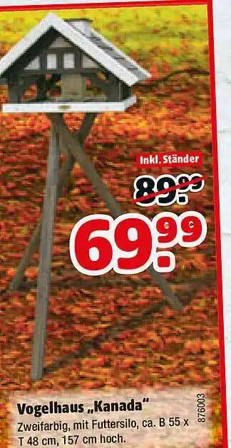 Hagebau Vogelhaus „kanada” Angebot