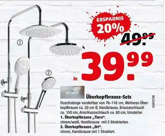 Hagebau Wellwater überkopfbrause-sets Angebot