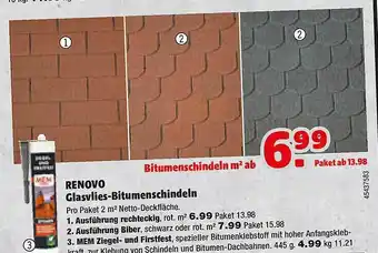 Hagebau Renovo Glasvlies-bitumenschindeln Angebot