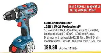 Hellweg Akku-bohrschrauber „gsr 18v-28 Professional” Angebot