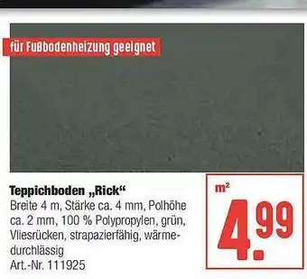 Hellweg Teppichboden „rick” Angebot