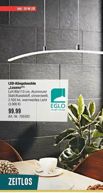 Hellweg Led-hängeleuchte „lasana” Angebot