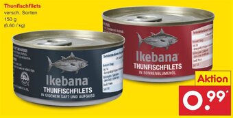 Netto Marken-Discount Thunfischfilets 150 g Angebot