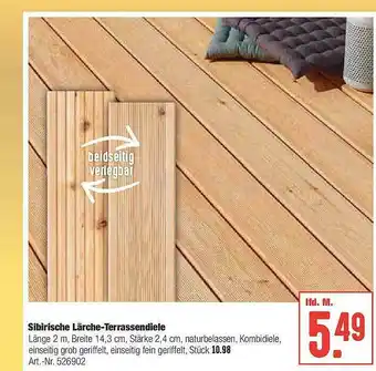 Hellweg Sibirische Lärche-terrassendiele Angebot