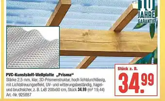 Hellweg Pvc-kunststoff-wellplatte „prisma” Angebot