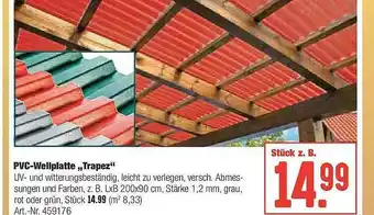 Hellweg Pvc-wellplatte „trapez” Angebot