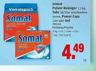 Markant Somat Pulver-reiniger, Tabs, Power Caps Oder Gel Angebot