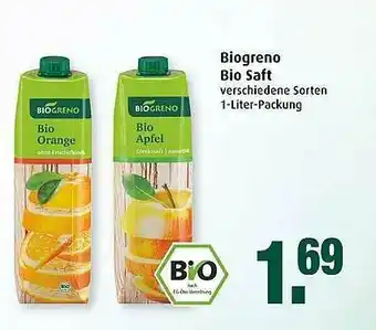 Markant Biogreno Bio Saft Angebot