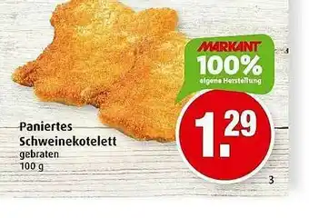 Markant Paniertes Schweinekotelett Angebot