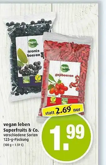 Markant Vegan Leben Superfruits & Co Angebot