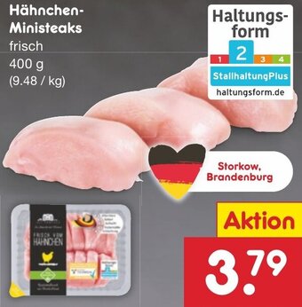 Netto Marken-Discount Hähnchen Ministeaks 400 g Angebot