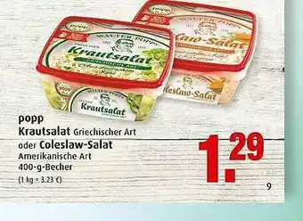 Markant Popp Krautsalat Oder Coleslaw-salat Angebot