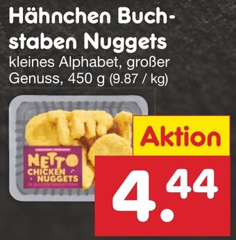 Netto Marken-Discount Hähnchen Buchstaben Nuggets 450 g Angebot