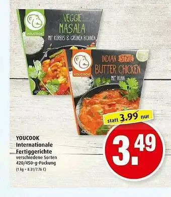 Markant Youcook Internationale Fertiggerichte Angebot