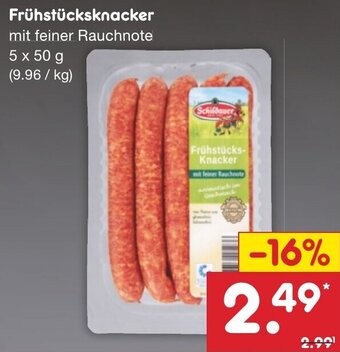 Netto Marken-Discount Frühstücksknacker 5x50 g Angebot